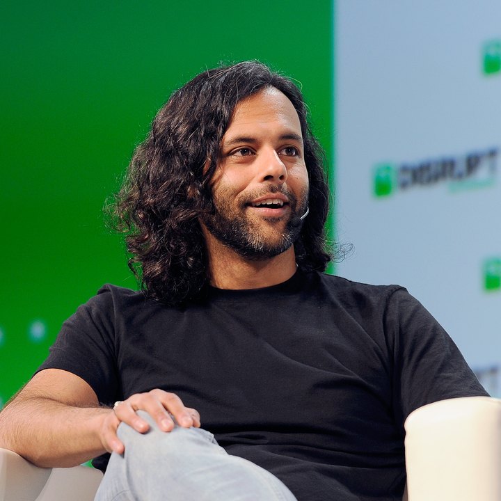 Baiju Bhatt on stage at TechCrunch Disrupt SF 2018
